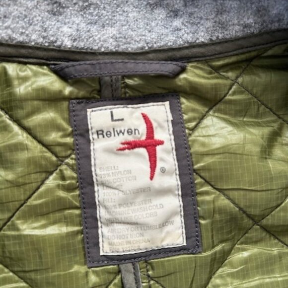 EUC Relwen Quilted Tanker Jacket - Charcoal - Large - Picture 6 of 7